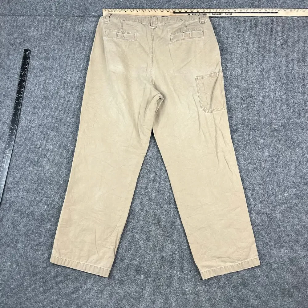 Weatherproof Pants Mens Size 36x32 Khaki Chino‎ Casual Straight Cotton